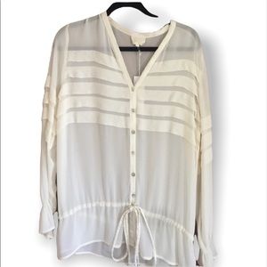 GHOST SILK BLOUSE NWT